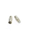 adapteur fiche fem f coaxial vers prise tv male - 7611682280029 - Générique - PD002404