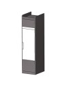 colonne frigo 2 portes rangt sup réfrigérateur à compression t1090/2090 bois stratifié cérusé 2 faces - conversion van -  - Conv