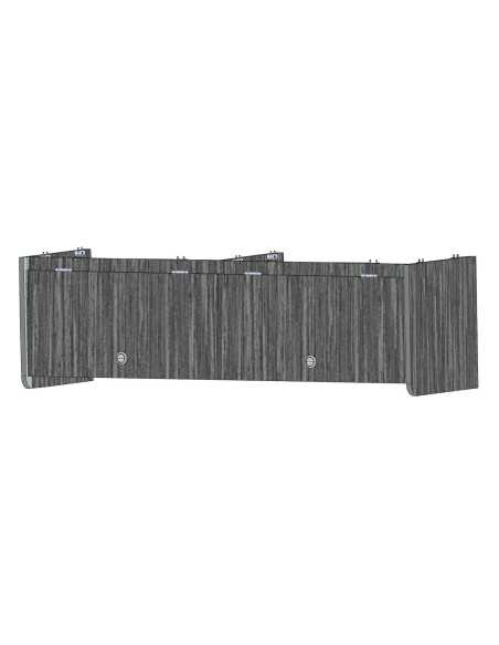 placard de pavillon 120cm 2 portes en bois brut - conversion van -  - Conversion Van - 996668B