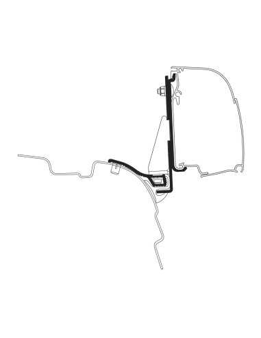 adaptateur omnistor 4200 vw t5/t6 minivan reimo multi rail swb - thule - 5415182066365 - Thule - 730410