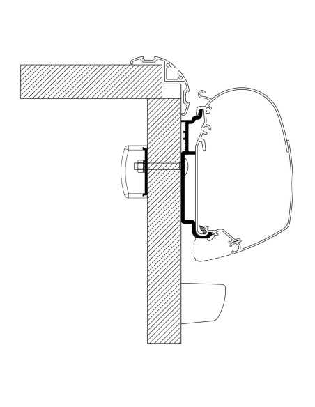 adaptateur pour stores knauss après 2017 (4 pièces) - thule - 5415182048415 - Thule - 730340