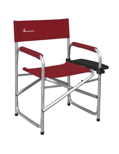 fauteuil metteur en scène avec tablette rouge - isabella - 5705886834200 - Isabella - 697101