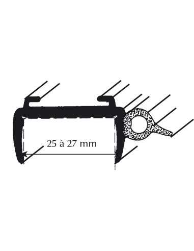 joint pour baie acrylique à projection - 3606260101685 - Générique - 670072