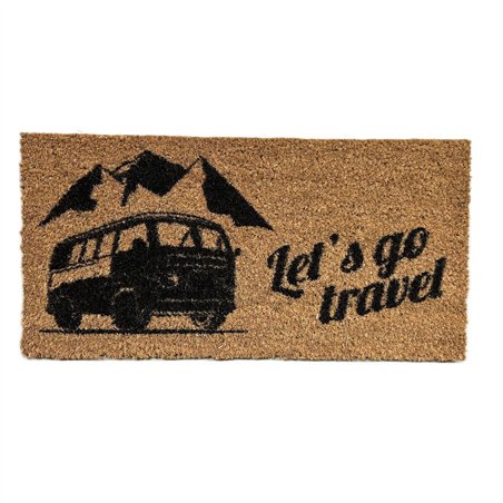 tapis d'entrée en fibres de coco let's go travel - arisol - Arisol - 8012243002330