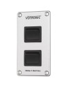 panneaux électriques panneau 2x16 a s - 2 interrupteurs - votronic - 4250683601186 - Votronic - 490114