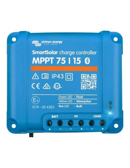 régulateur de charge mppt smart solar 75/15 - victron - 8719076040804 - Victron - 480807