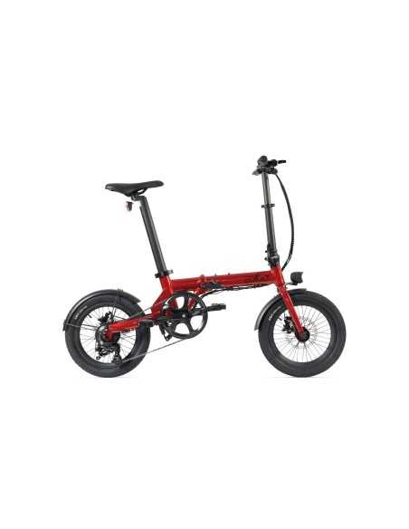 vélo à assistance électrique pliant city 4 speed 16 rouge - eovolt - 7141249703727 - Eovolt - 400315