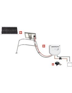 Kit Nautisme 20w - 12v - Régulateur Pwm - Support Balcon - KIT NAUTISME 20W  12V - UNITECK - UNITECK -