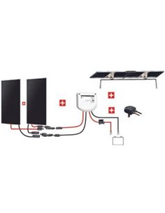 Kit Nautisme 2x110w - 12v  Panneau Back Contact - Mppt Support Portique Inclinable - UNITECK - UNITECK -