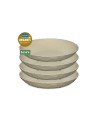 lot de 4 assiettes creuses club coloris beige - koziol - 4002942550755 - Koziol - 83775