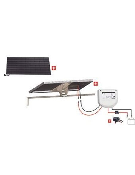 Kit Nautisme 150w - 12v  Panneau Monocristallin - Mppt Support Portique Inclinable - UNITECK - Equipe Ton camping-car