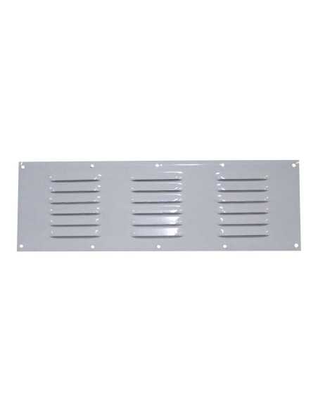 grille d'aération en aluminium laqué blanc 400 x 130 mm - 3606260507289 - Générique - 9007