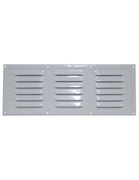 grille d'aération en aluminium laqué blanc 330 x 130 mm - 3606260507173 - Générique - 9005