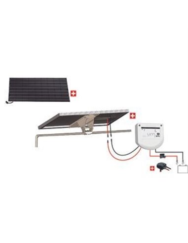 Kit Nautisme 100w - 12v Panneau Monocristallin - Mppt Support Portique/Balcon - UNITECK - Equipe Ton camping-car -