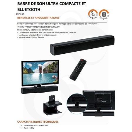 Barre de son bluetooth - Antarion - Antarion - 3700282203997
