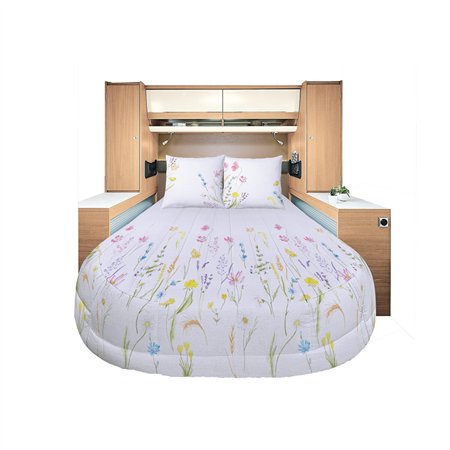 prêt à dormir all seasons lyocell et percale floralie 140 x 190 cm - incasa 396544