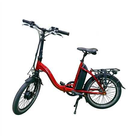 vélo à assistance électrique pliant folky rouge 11ah - vepli 396133