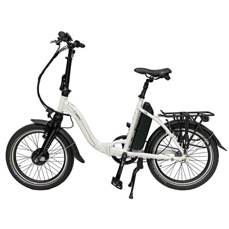 vélo à assistance électrique pliant folky blanc 16ah - vepli 400308