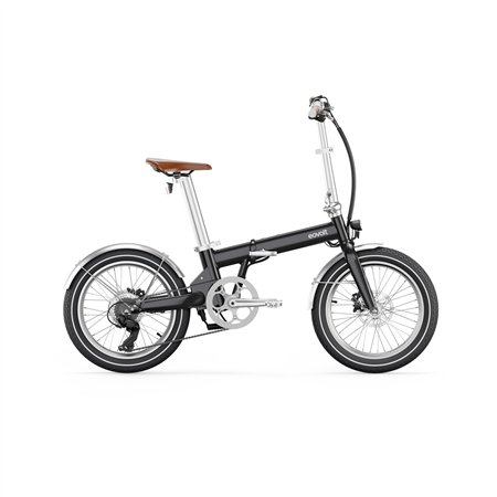 vélo à assistance électrique pliant 20'' afternoon modèle 2023 v2 noir satin vintage - eovolt 389726