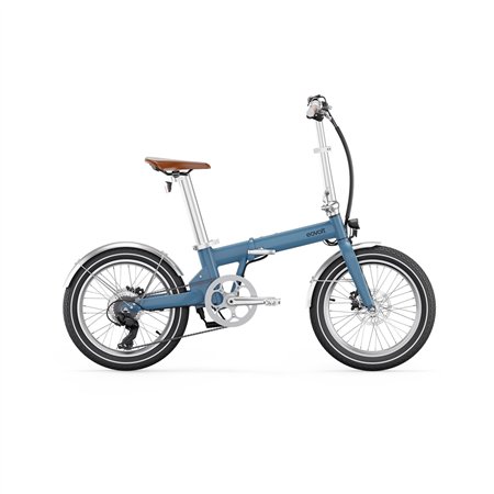 vélo à assistance électrique pliant 20'' afternoon modèle 2023 v2 bleu satin vintage - eovolt 389725