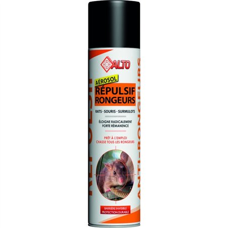 Répulsifs aérosol rongeurs 400 Ml pour extérieur ou moteur de camping-car- ALTO 323594