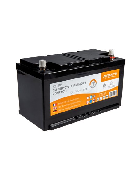 Batterie GEL COMPACT 105Ah ANTARION - Antarion - Equipe Ton camping-car