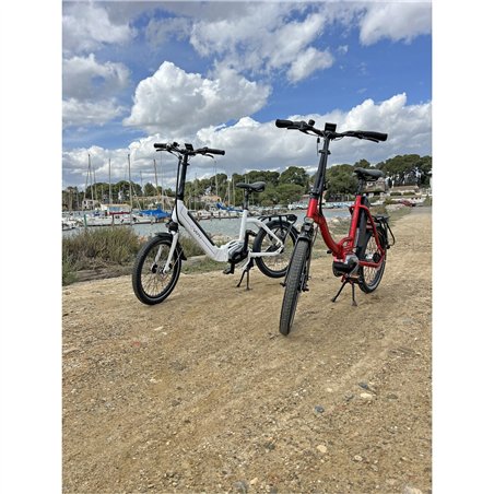 vélo à assistance électrique pliant muzy 20 blanc 11ah - vepli 389729