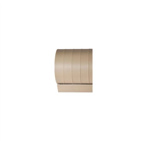 rideau de porte en similicuir 100 x 230 cm coloris beige - curtina4u 400454