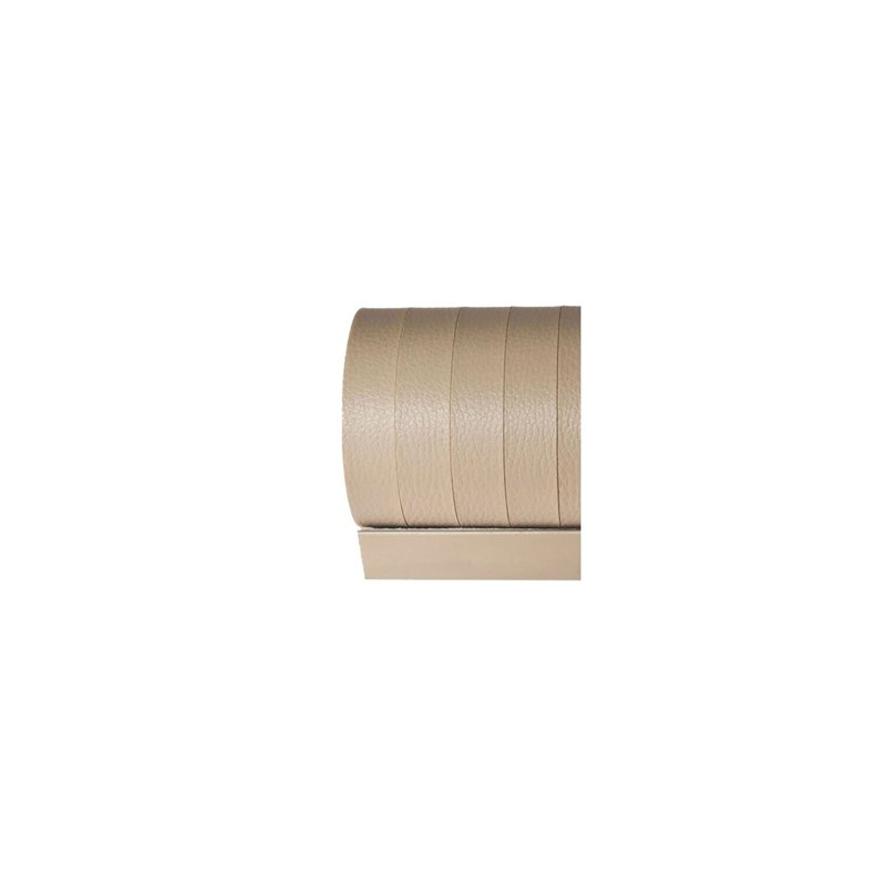rideau de porte en similicuir 100 x 230 cm coloris beige - curtina4u 400454