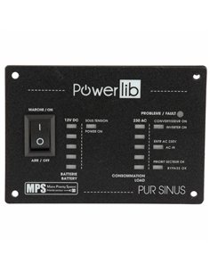 Convertisseur pure-sinus 12V 1000 Watts - Powerlib - Equipe Ton camping-car - 3700628245636