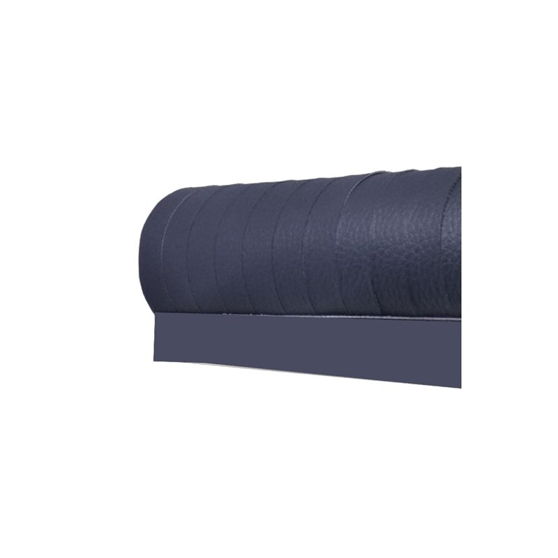 rideau de porte en similicuir 60 x 200 cm coloris bleu - curtina4u 400456