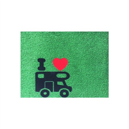 tapis d'intérieur camping-car green 40 x 60 cm - arisol 394843