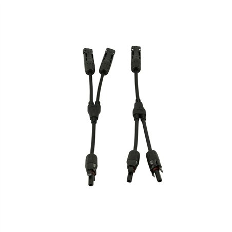 raccord mc4 avec cordon pour panneaux solaires 2 entrées - eza 396204